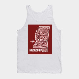 Mississippi Map Tank Top